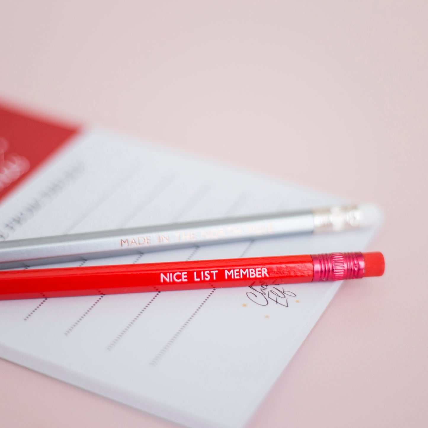 Made in The North Pole Pencil and Bookmark Set
