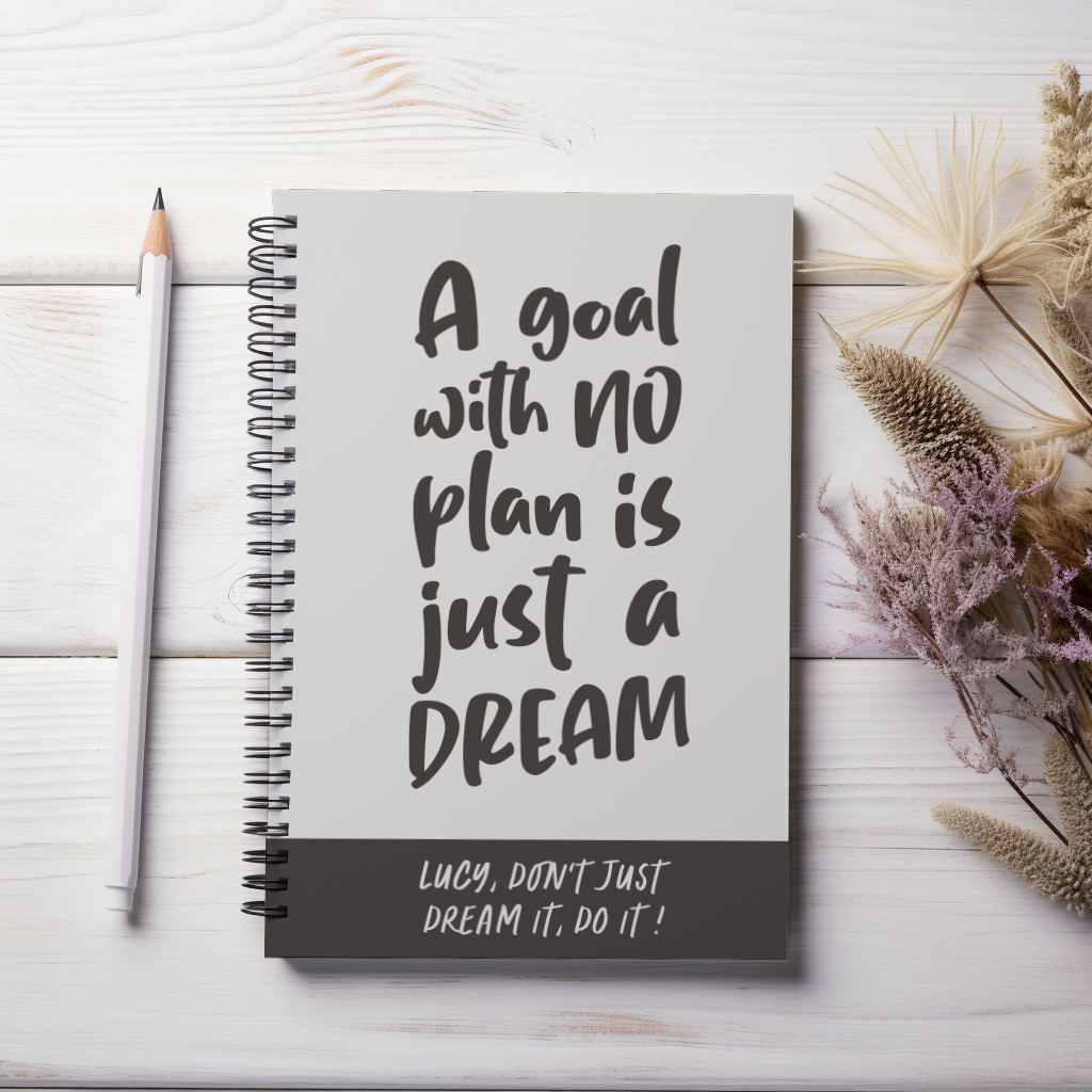 Personalised Don't Dream It Do It Notebook