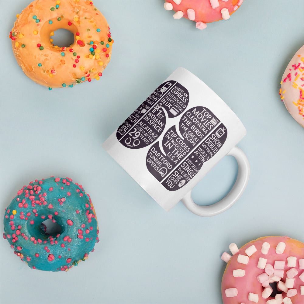 White glossy mug