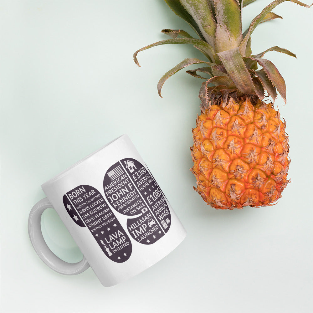 White glossy mug