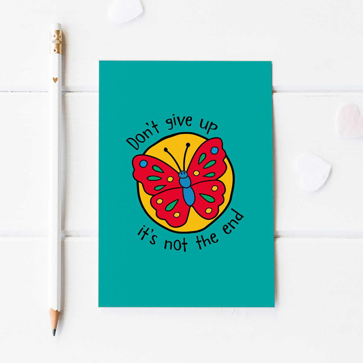 Don't Give Up Postcard