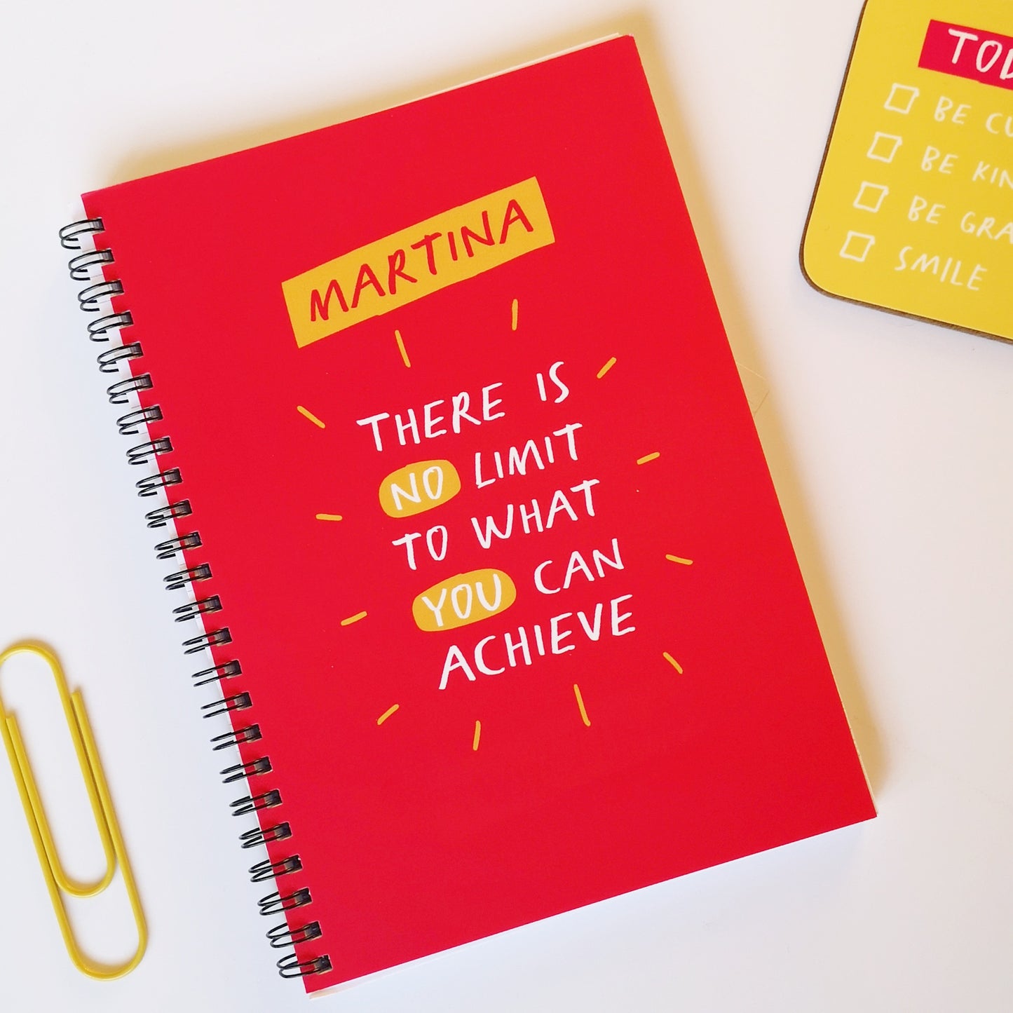 Personalised "There is No Limit" A5 Notebook