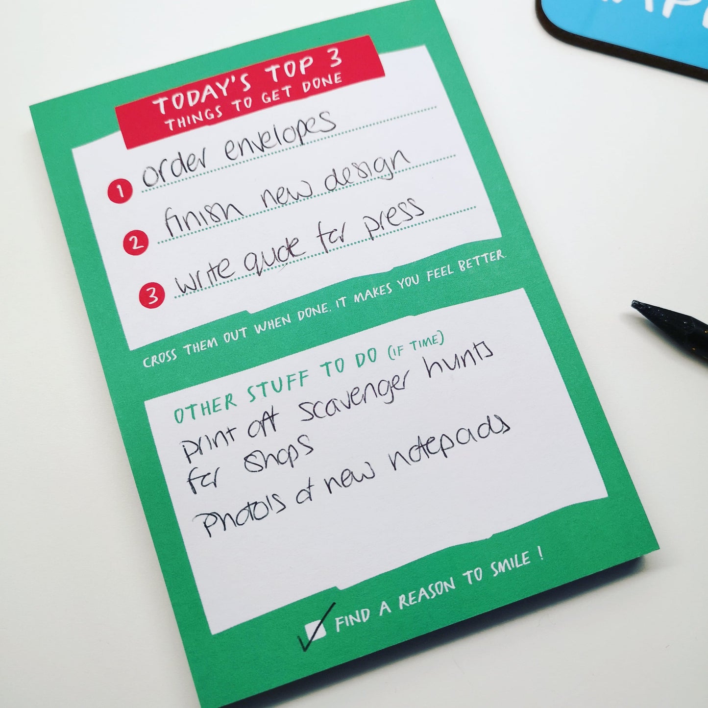 Top 3 things To Do Notepad