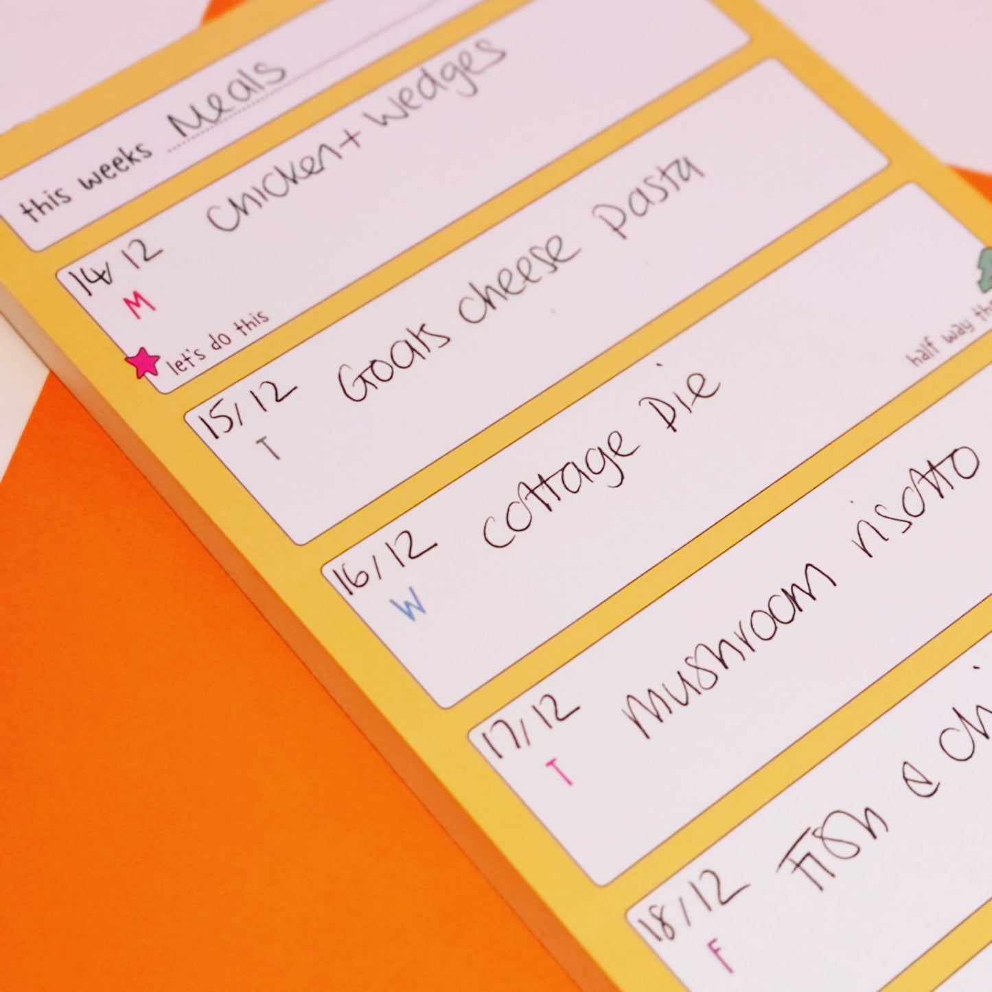 Weekly Planner notepad