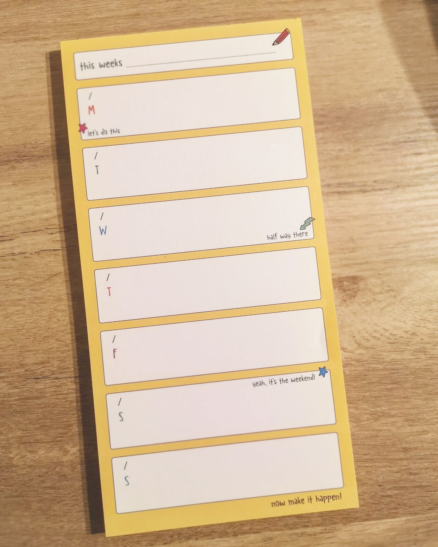 Weekly Planner notepad