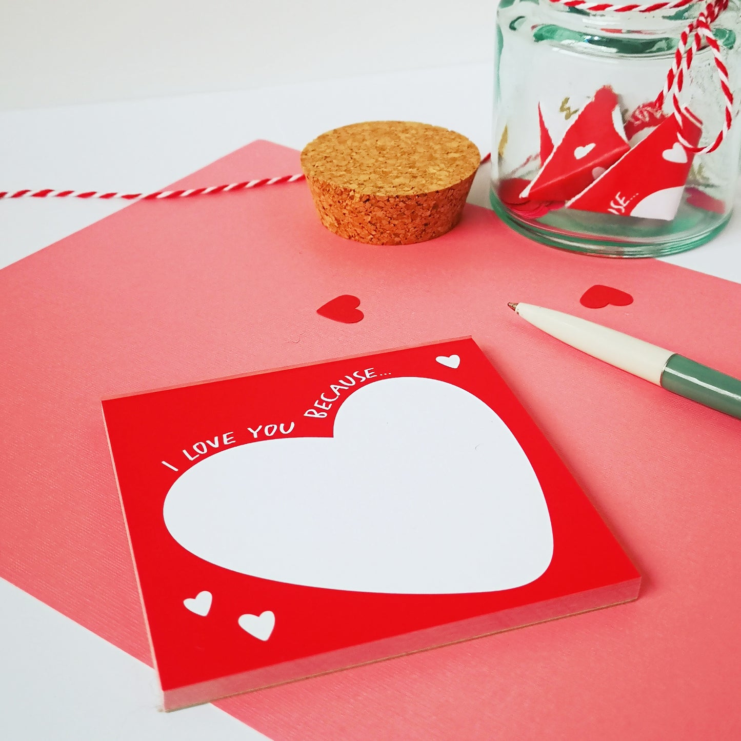 I love you because notepad