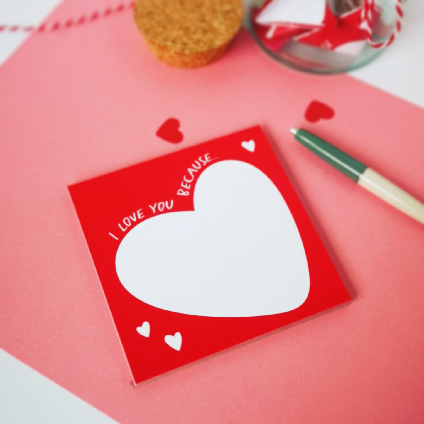 I love you because notepad