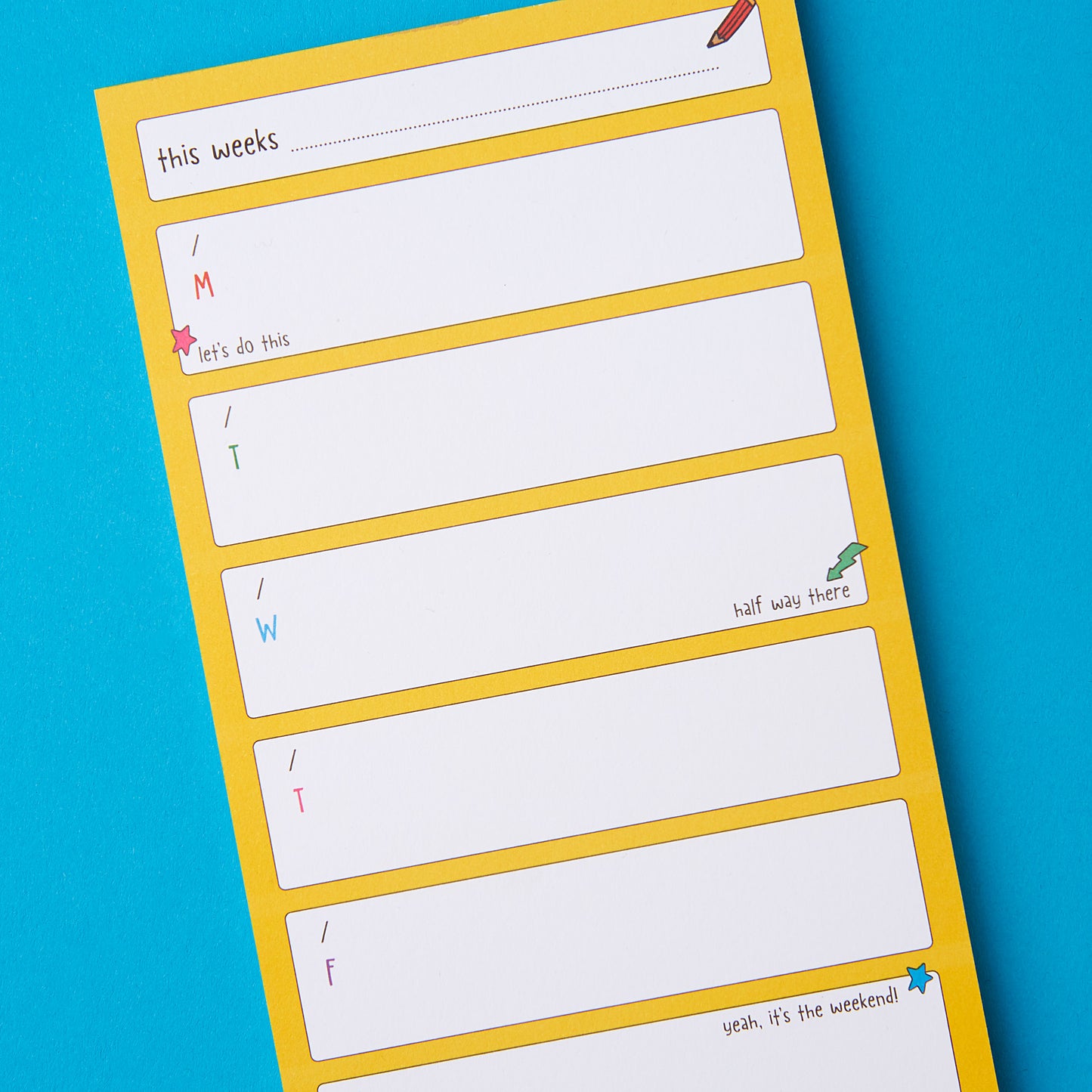 Weekly Planner notepad