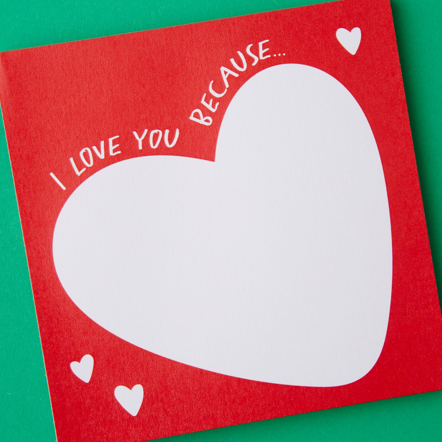 I love you because notepad
