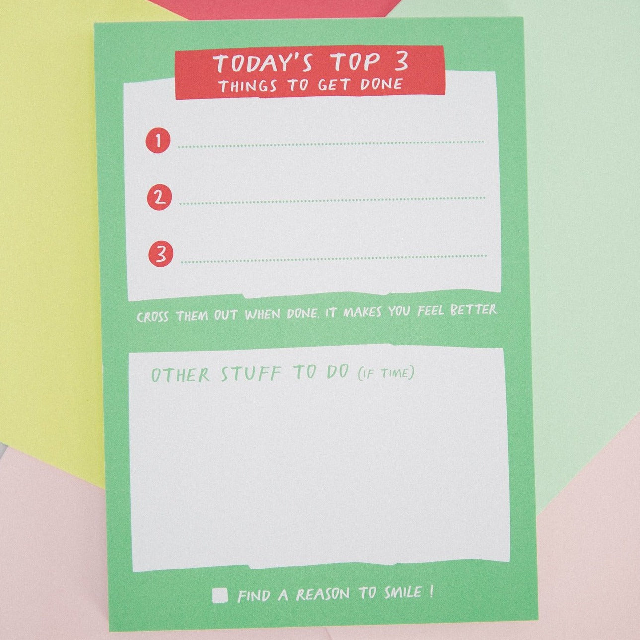 Top 3 things To Do Notepad