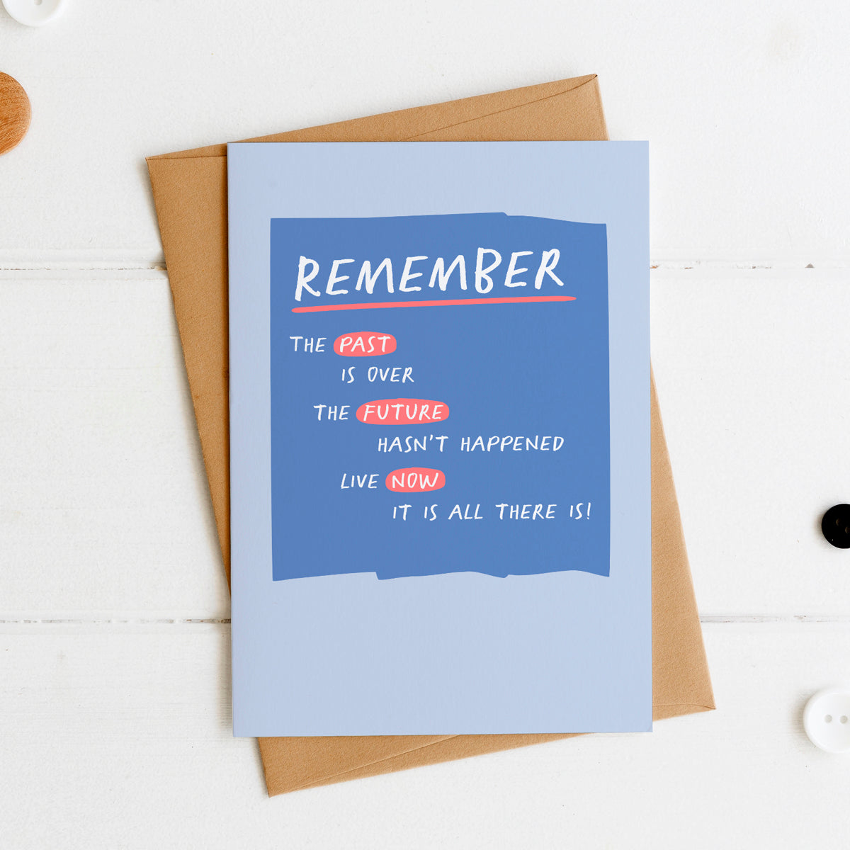 Remember Past/Future/Now Postcard