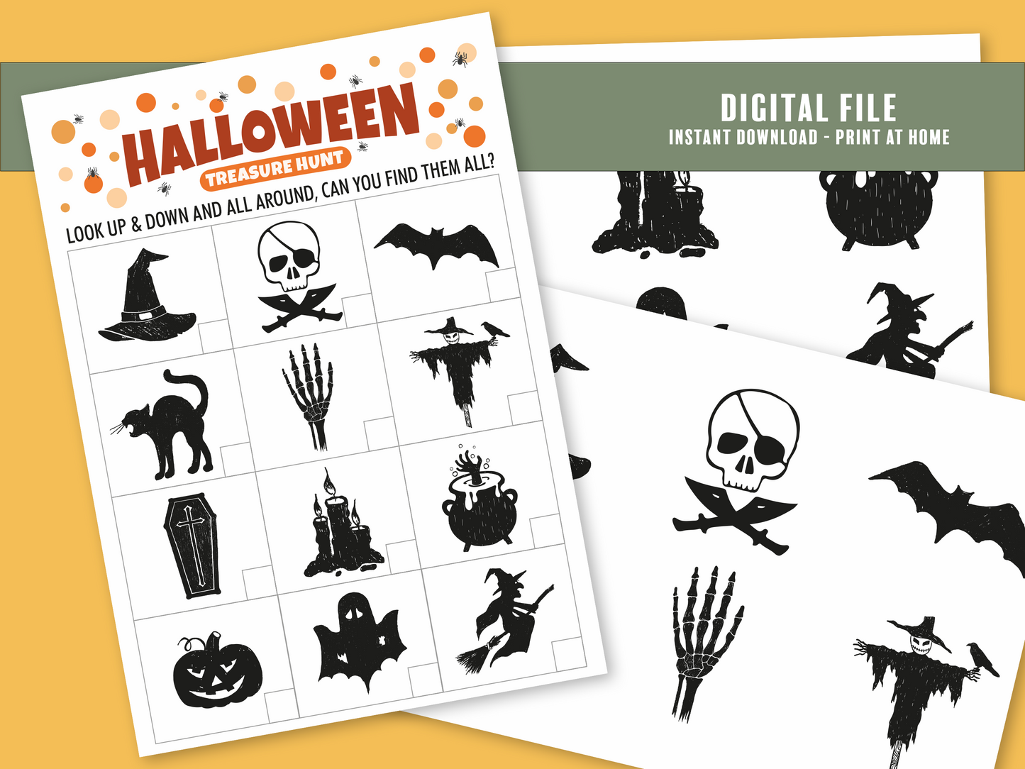 Halloween Family Games Bundle - Digital Download Printables