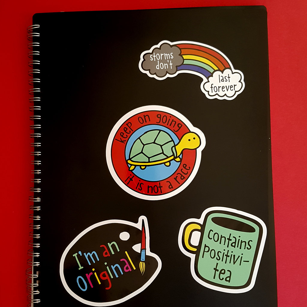Storms Don't Last Forever Vinyl Sticker | Mental Health Sticker - the-poppy-lane