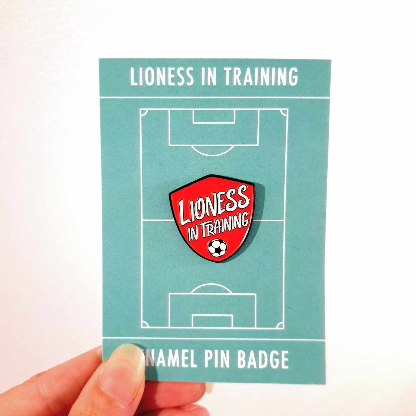 Lioness in training Enamel Pin