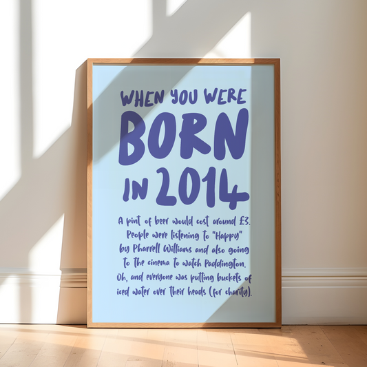 When you were born Year Posters