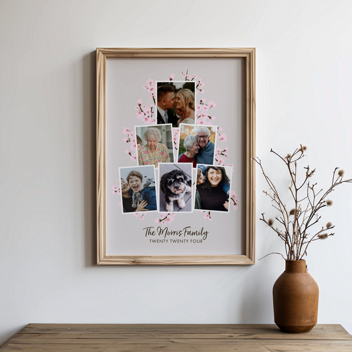 Personalised Print Family Tree With Photographs