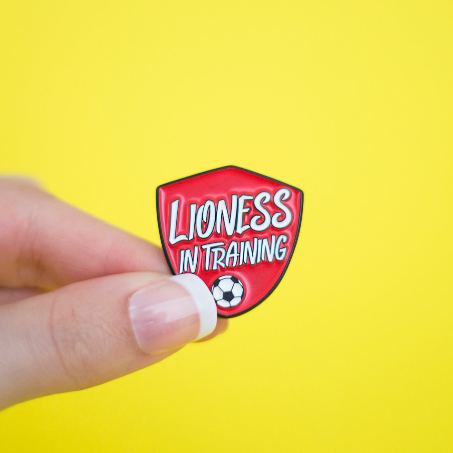 Lioness in training Enamel Pin