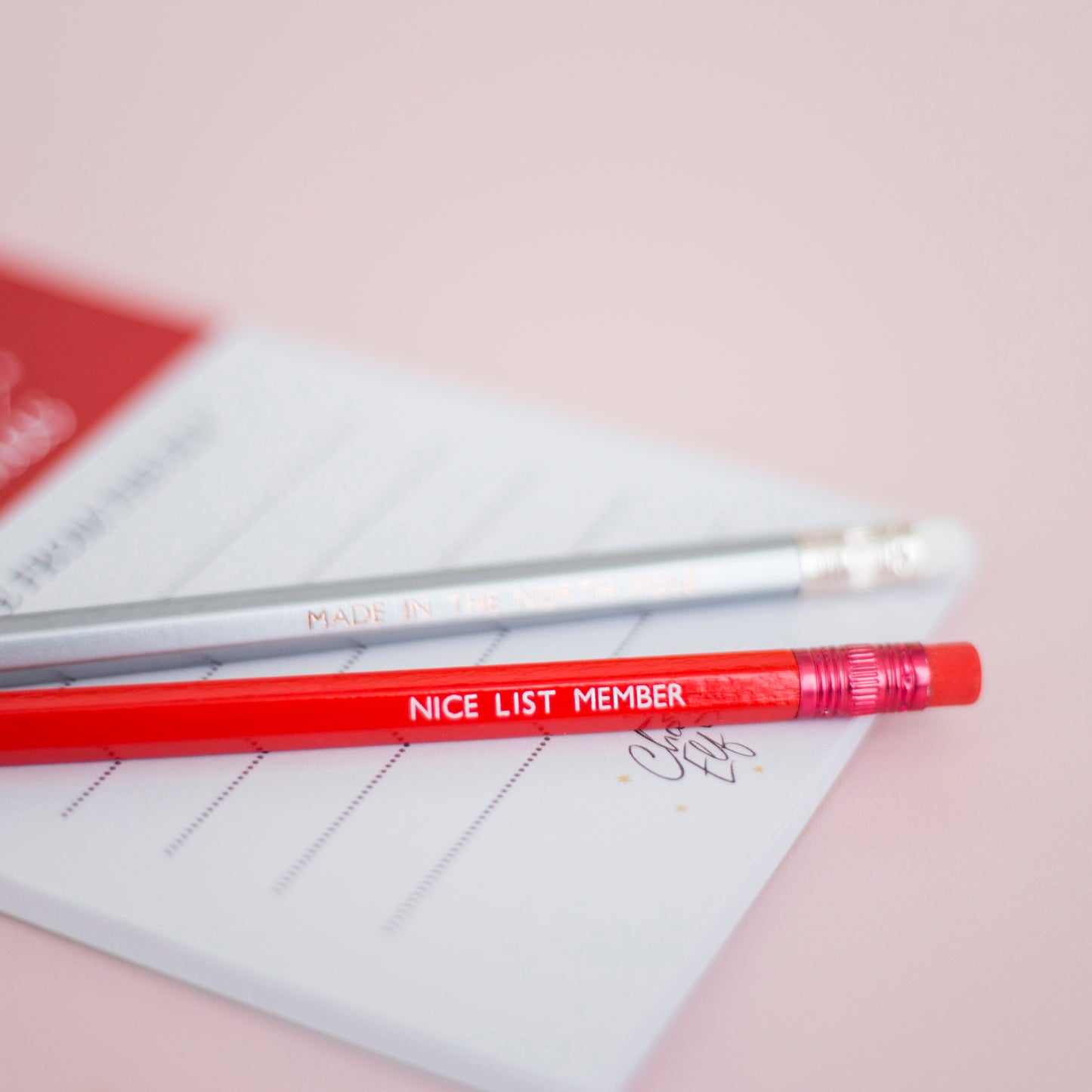 Nice List Member Pencil and Bookmark Set