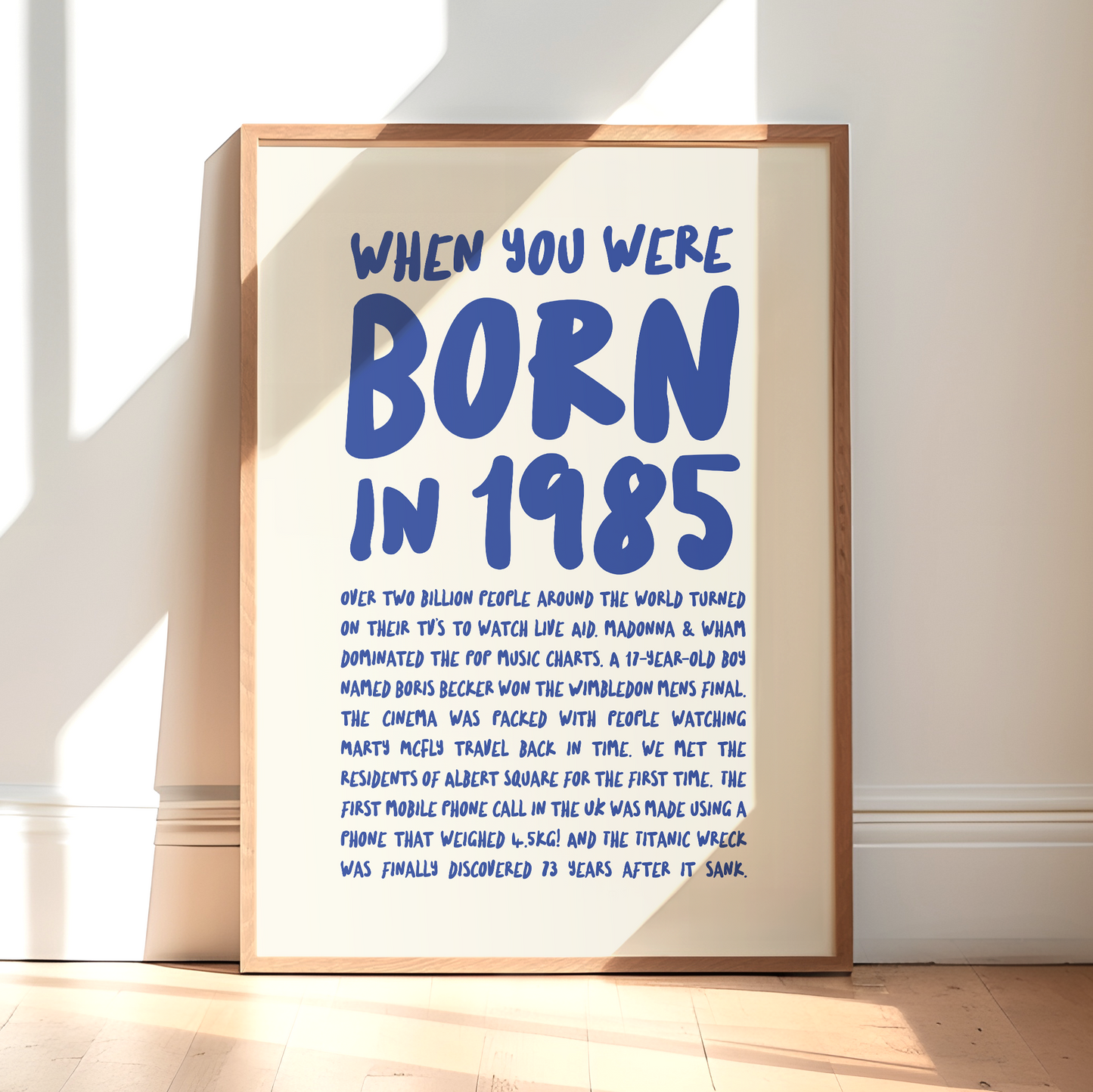 Born in 1985 40th Birthday Poster