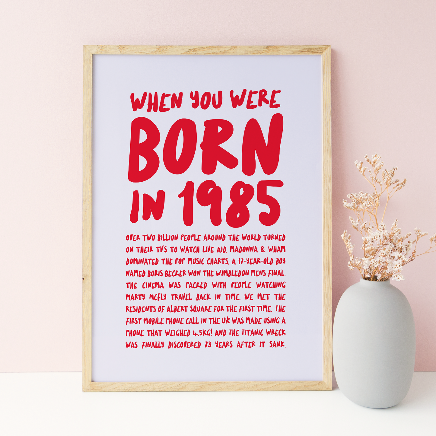 Born in 1985 40th Birthday Poster