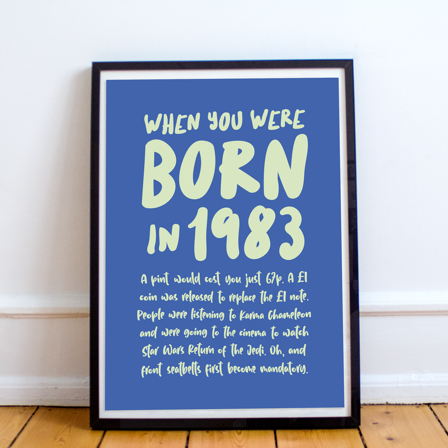 When you were born Year Posters