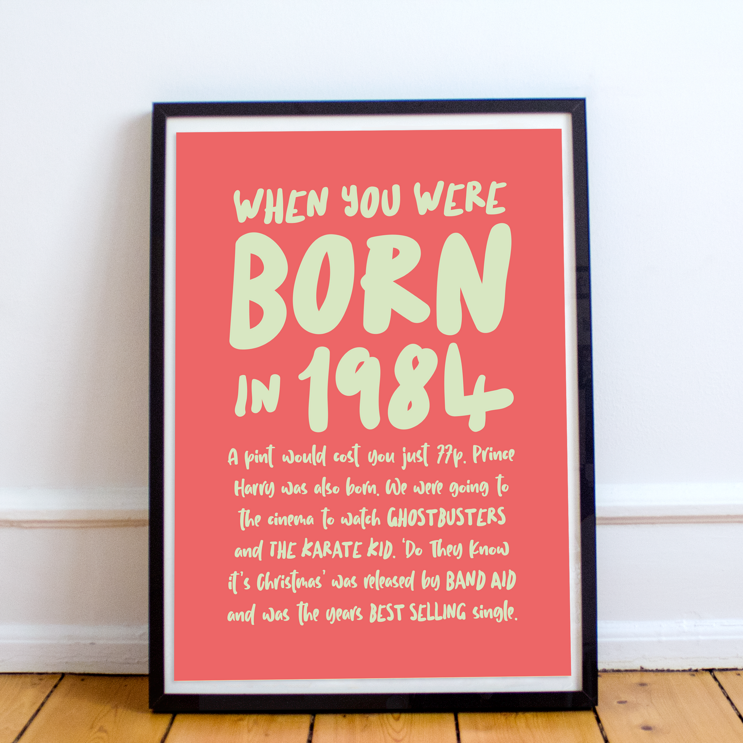 When you were born Year Posters