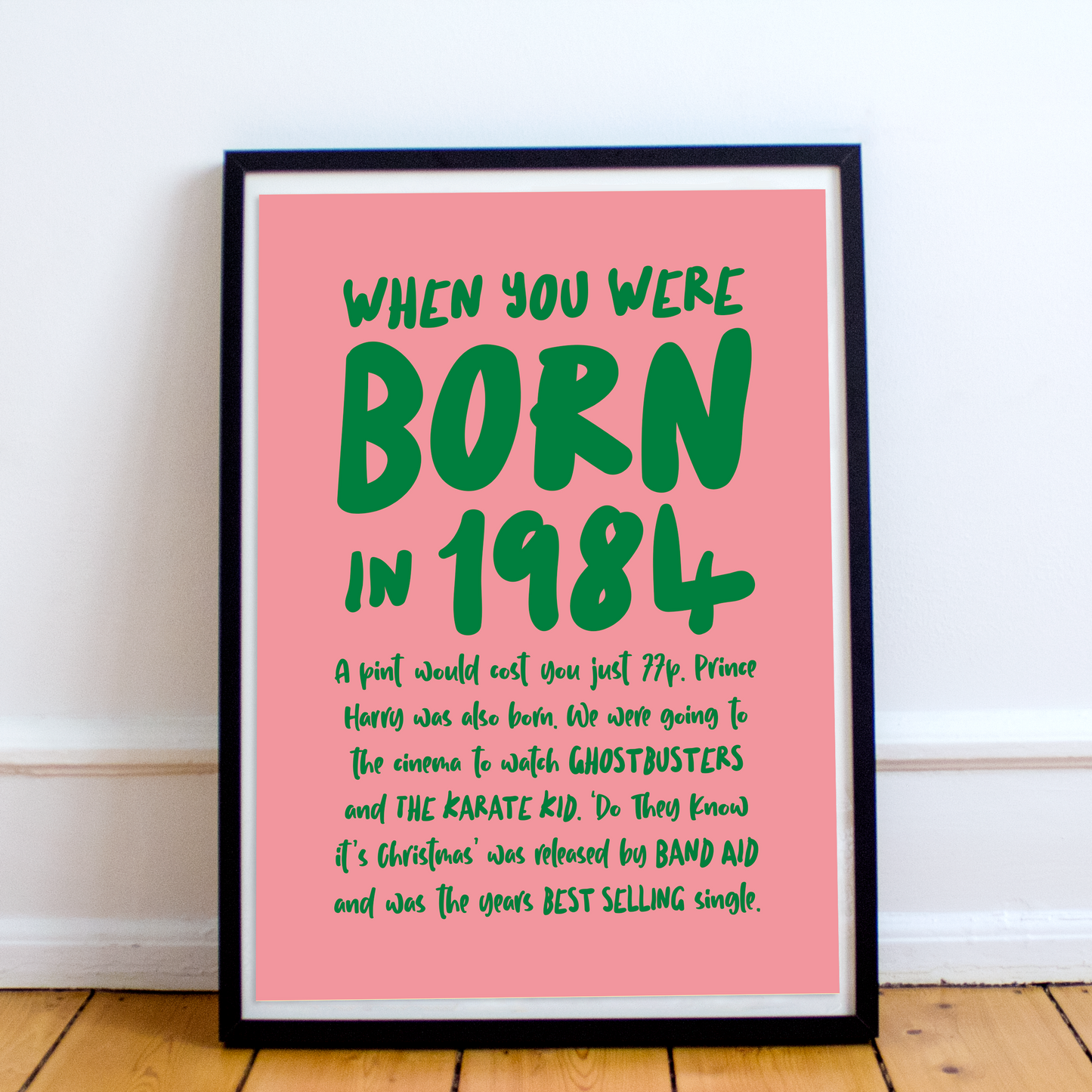 When you were born Year Posters