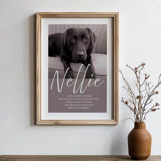 Your Dog Photo Personality Print