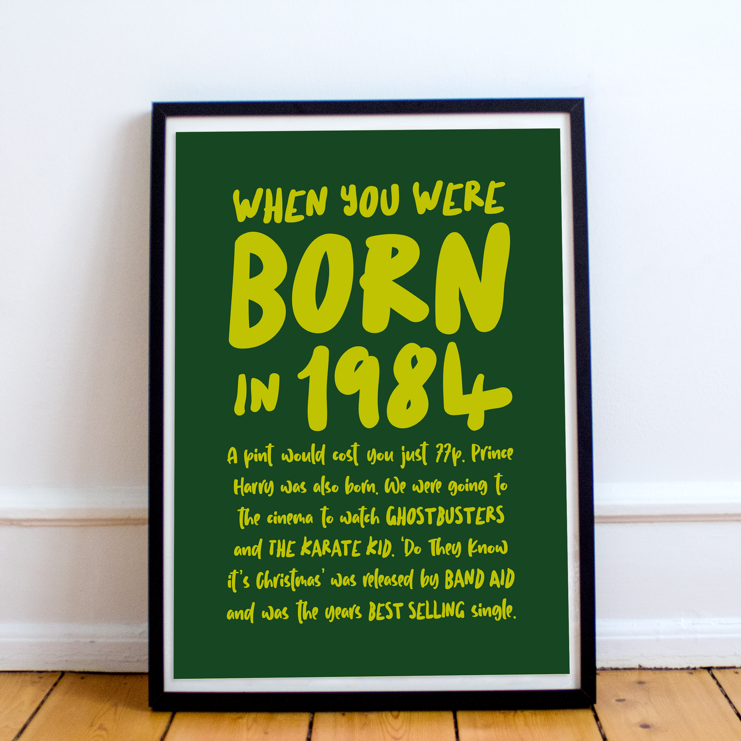 When you were born Year Posters