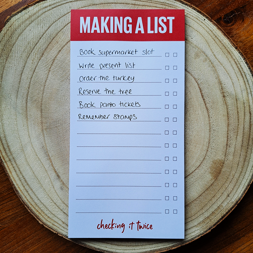 Making A List Notepad