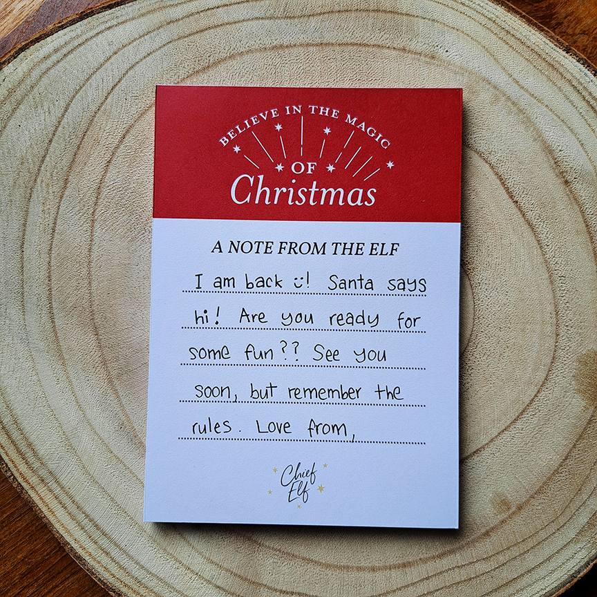 Note from the Elf Tear Off Notepad