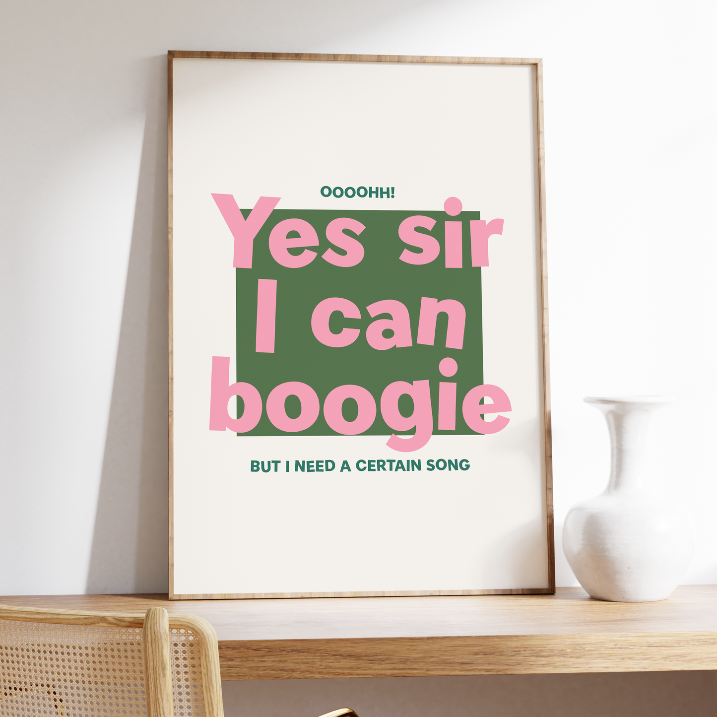 Yes Sir I Can Boogie Personalised Print