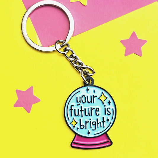 Crystal Ball Keyring - Your Future is Bright