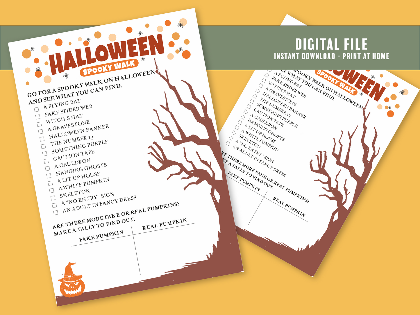 Halloween Family Games Bundle - Digital Download Printables