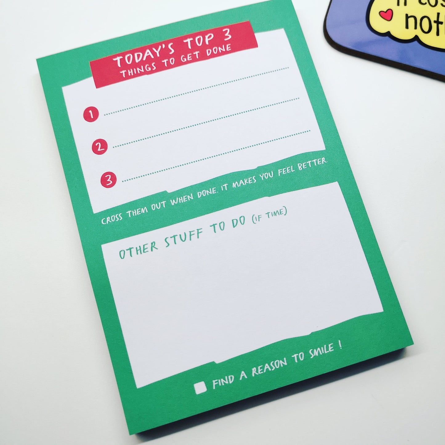 Top 3 things To Do Notepad