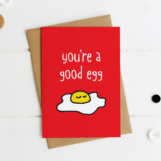 You're a good egg postcard - the-poppy-lane
