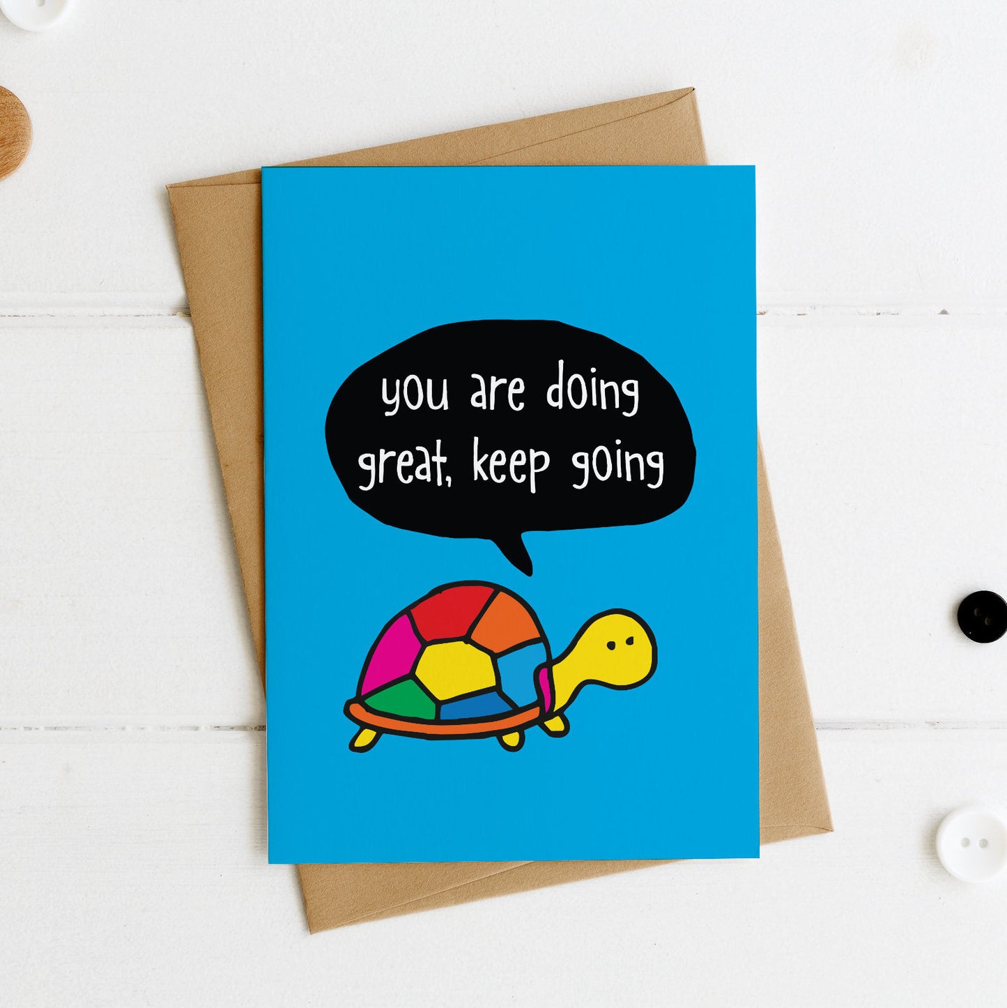You are Doing Great Keep Going postcard - the-poppy-lane