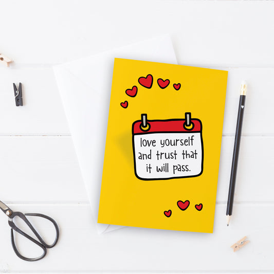 Love yourself Thinking of You Card - the-poppy-lane