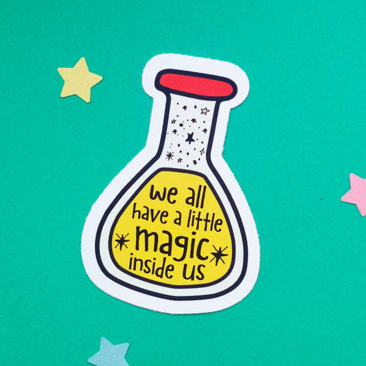 Magic Inside Us Vinyl Sticker | Mental Health Sticker | Recovery Sticker | Encouragement Sticker